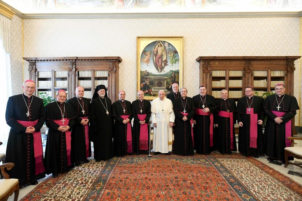 Vescovo Checchinato-Papa Francesco